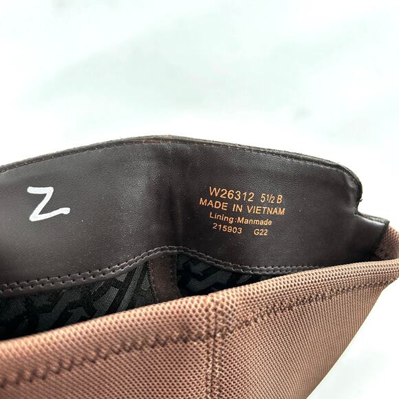 Cole Haan Noelle Riding Boots 5.5 Brown NWOT Leather Tall Knee High Academia - Picture 7 of 12